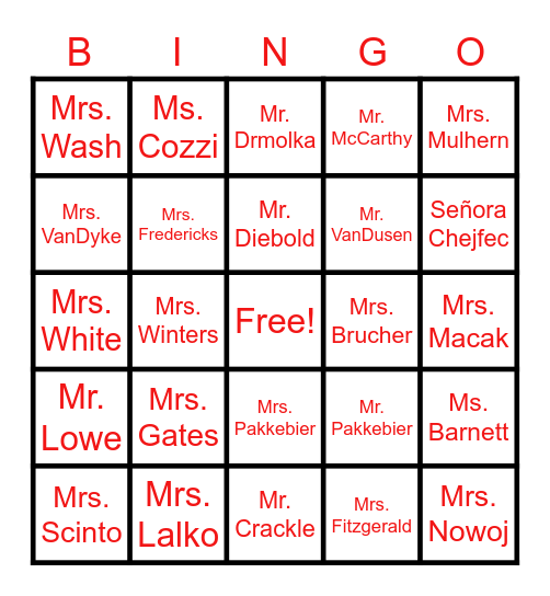 End of the Year Teacher Bingo 2023 Bingo Card