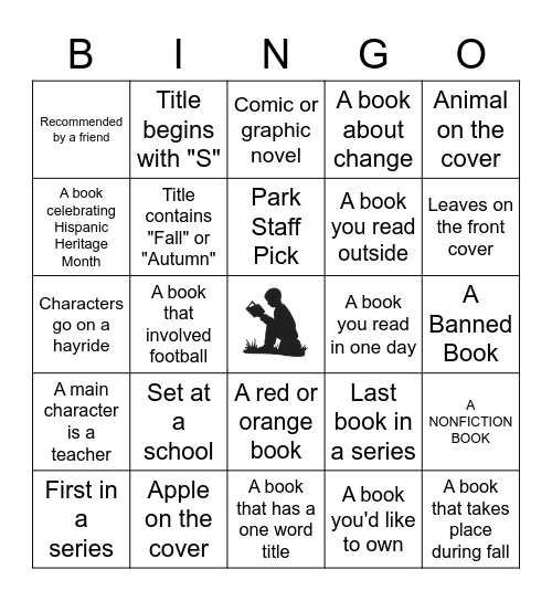 Park September Book Bingo Card