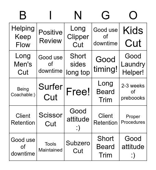 Level Up Bingo Card