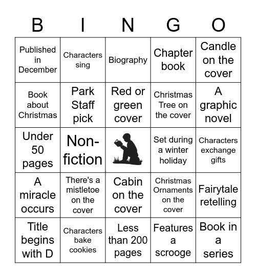 December Book Bingo Card