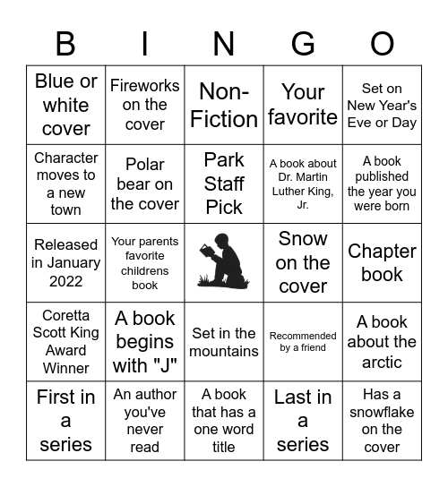 January Book Bingo Card