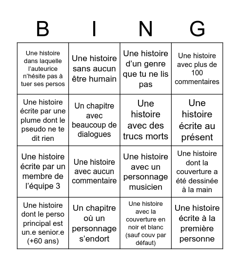 Bingo PA Bingo Card