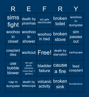 Refry 12-Hour Unpaused! Bingo Card