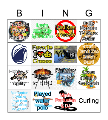 RM Team Bingo Card