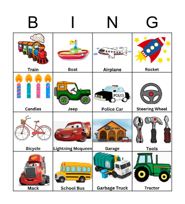 Madhav's Birthday Bingo Card