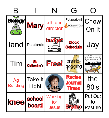 Al's Last Word Bingo Card