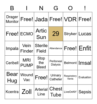 Skills Fair Bingo Card