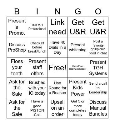 POH Friday BINGO Card