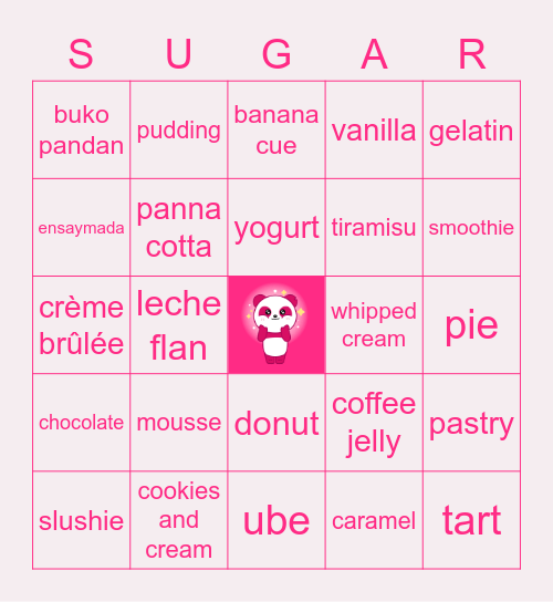 Sweet FriYAYs Bingo Card