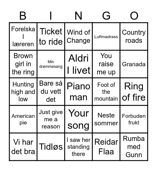 Posebingo Card