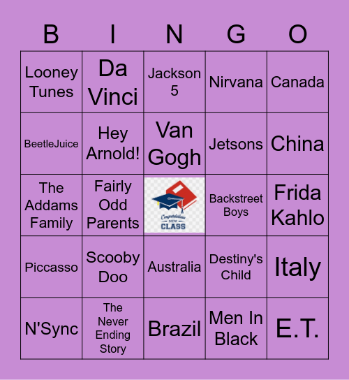 Name That... Bingo Card