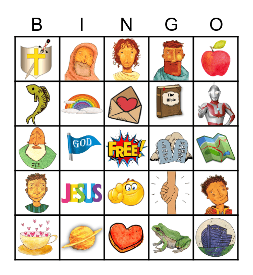 JESUS STORYBOOK BIBLE BINGO Card