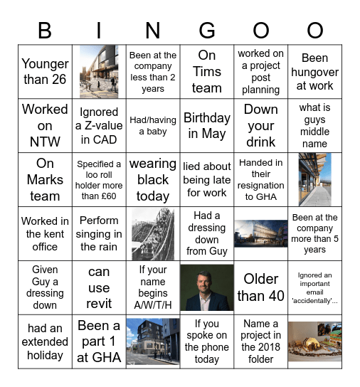 Hollaway Bingo Card