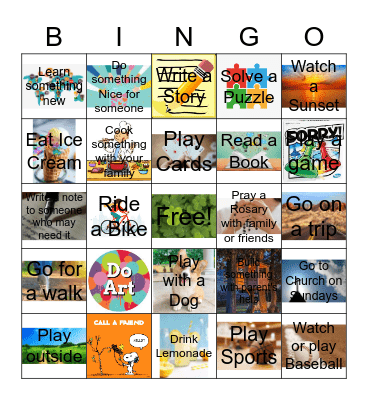 Summer Fun! Bingo Card