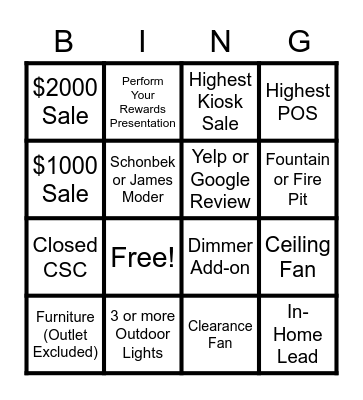 MEMORIAL DAY BINGO Card