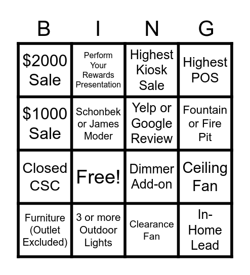 MEMORIAL DAY BINGO Card