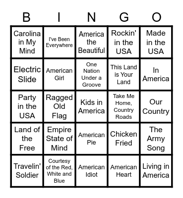 MEMORIAL DAY KICKOFF Bingo Card