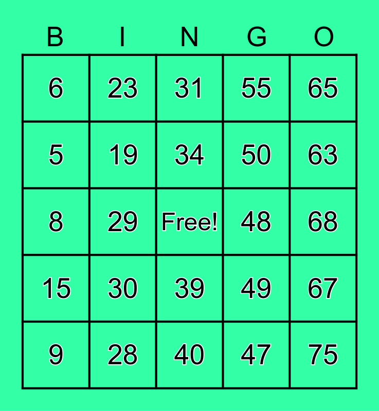 Avi's Ultimate Bingo Card
