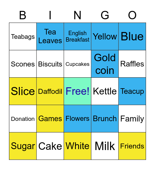 BIGGEST MORNING TEA Bingo Card