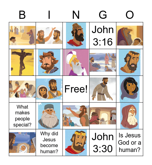 Jesus the Messiah Bingo Card