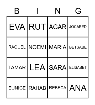 Dia de las Madres Bingo Card
