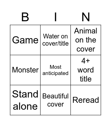 #camp seasonathon Bingo Card