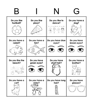 Classmate Bingo Card