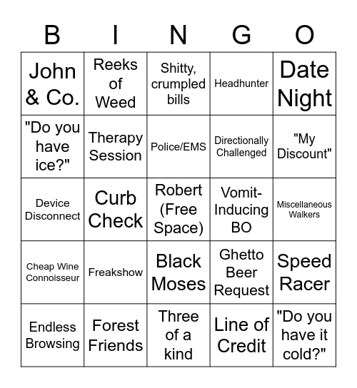 Brookwood Bingo 3E Bingo Card