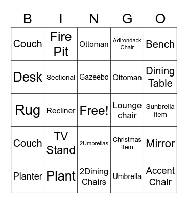 Memorial Day 2 Bingo Card