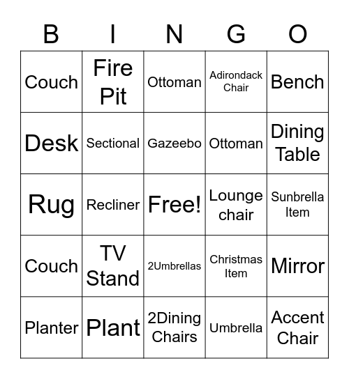 Memorial Day 2 Bingo Card