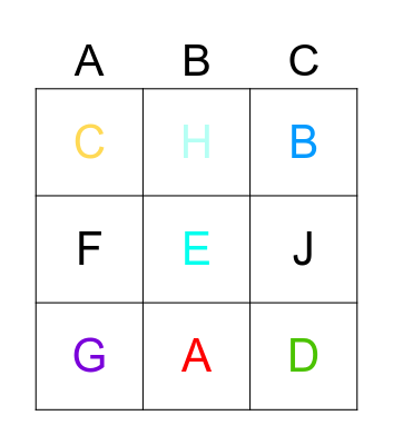 Alphabet Bingo Card