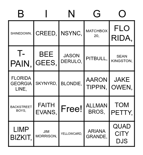 FLORIDA- FLYNN LAW Bingo Card