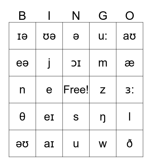 Bingo 2 Bingo Card