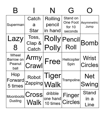 OT Bingo Card