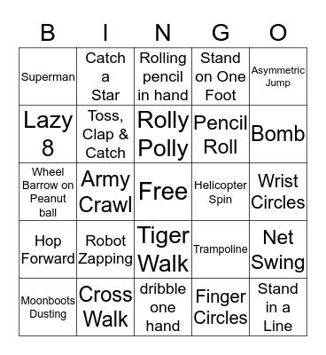 OT Bingo Card