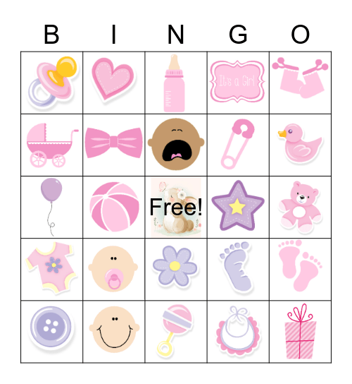 BABY SHOWER BINGO Card
