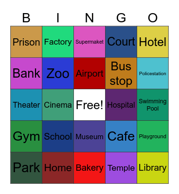 Place Bingo Card