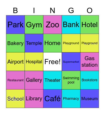 Place Bingo Card