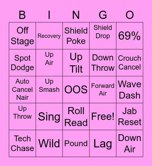Jigglypuff Rest Bingo Card