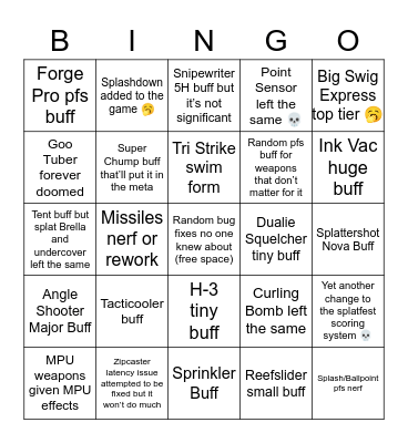 Sizzle Season 2023 Patch Bingo Card