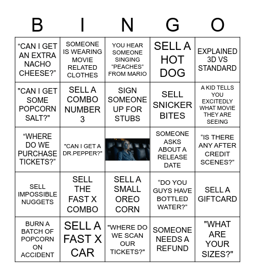 Amc penn square bingo card