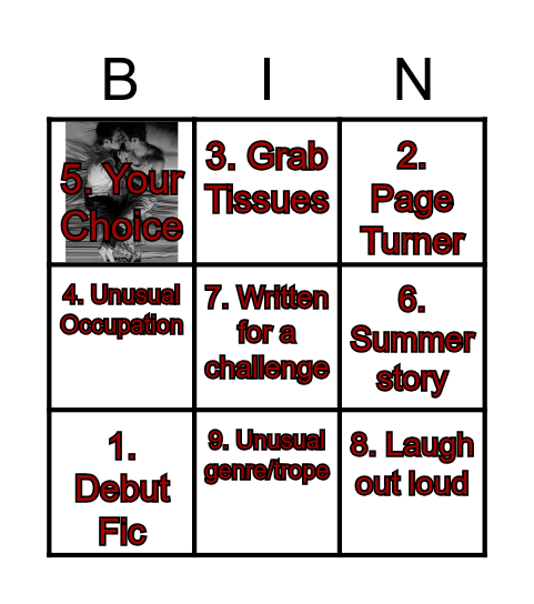 2023 Klaine Bingo Card