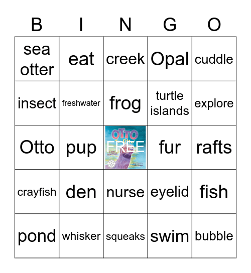 SEA Me Read: Otto the Otter Bingo Card