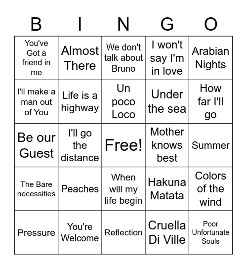 End of the School year bingo Card