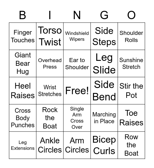 BINGOCIZE Bingo Card