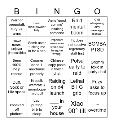 Meowdy Binger Bingo Card