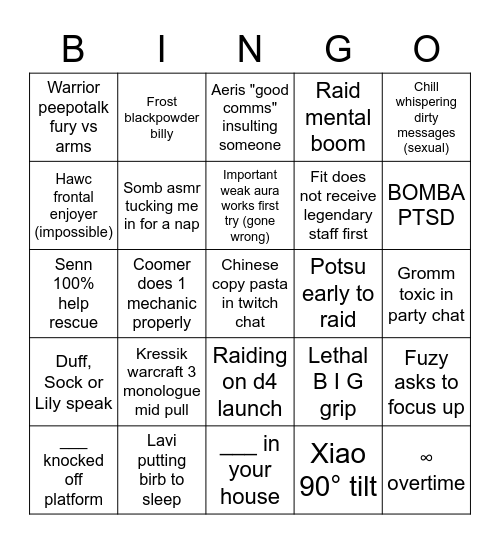 Meowdy Binger Bingo Card