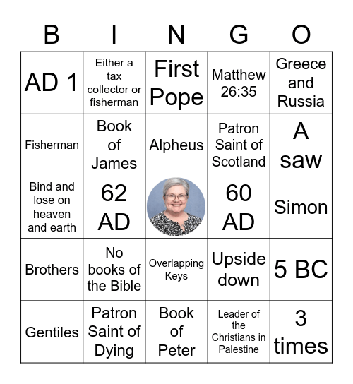 Gurley Theology Final Bingo Card