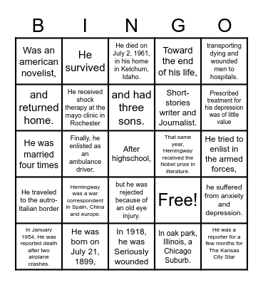 Bingo Card