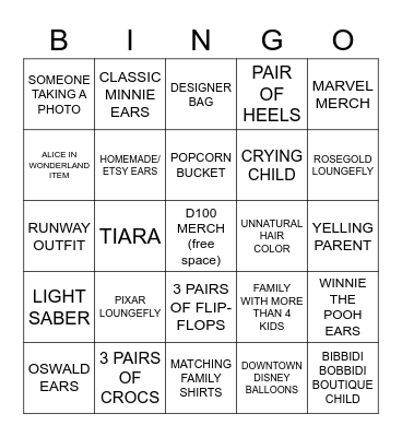 GUEST-WATCHING Bingo Card